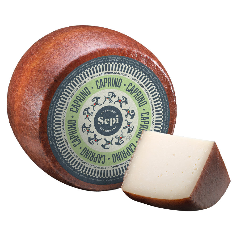 Formaggio caprino semi stagionato a fette