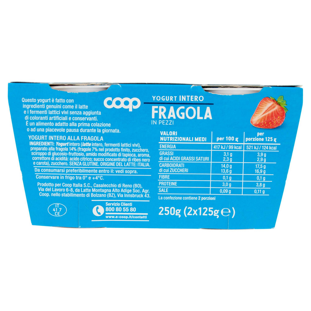 Yogurt intero fragola in pezzi 2 pz da 125 gr - Immagine 21