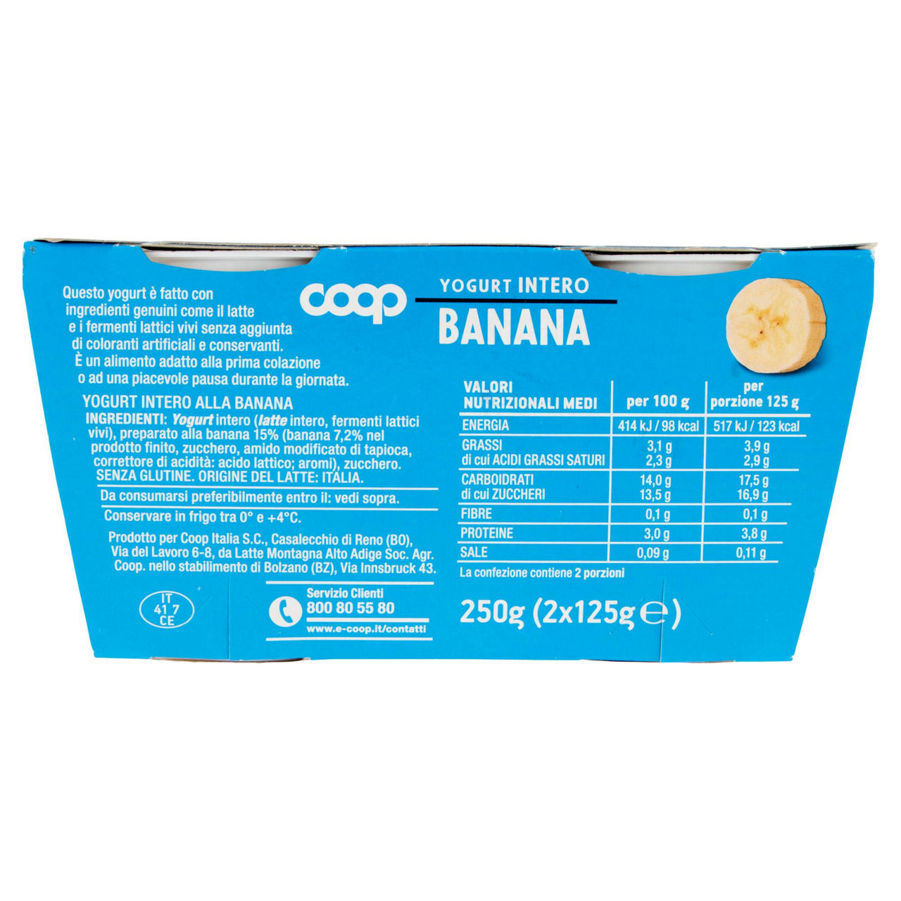 Yogurt intero alla banana 2 pz da 125 gr - Immagine 51