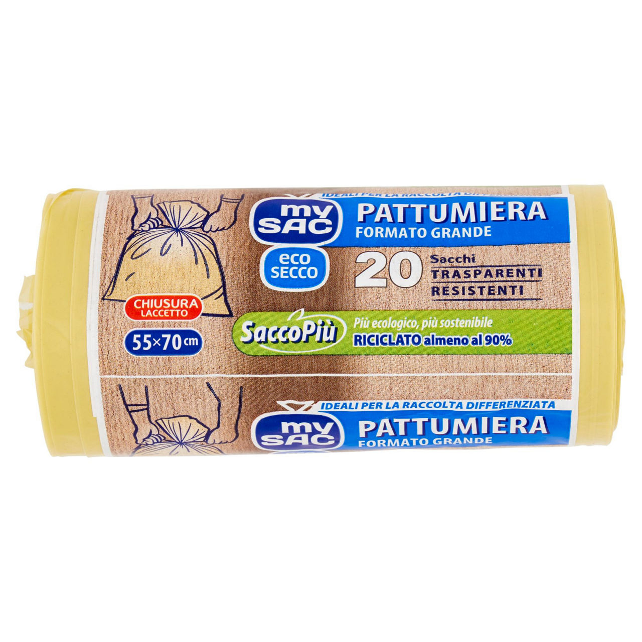 Sacchi nettezza gialli grandi 40 lt 20 pz - Immagine 51