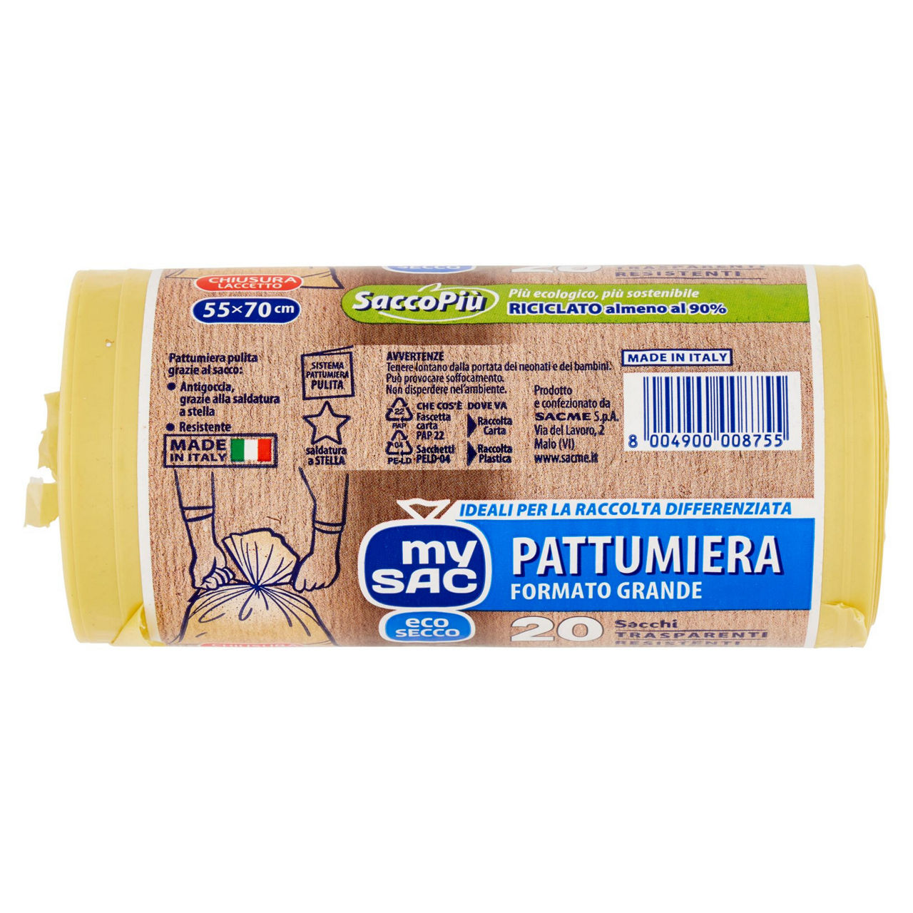 Sacchi nettezza gialli grandi 40 lt 20 pz - Immagine 11
