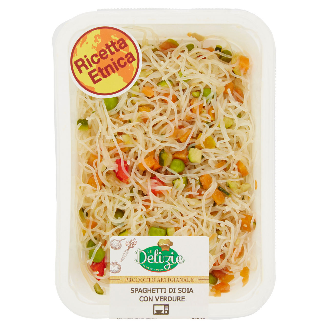 Spaghetti di soia con verdure