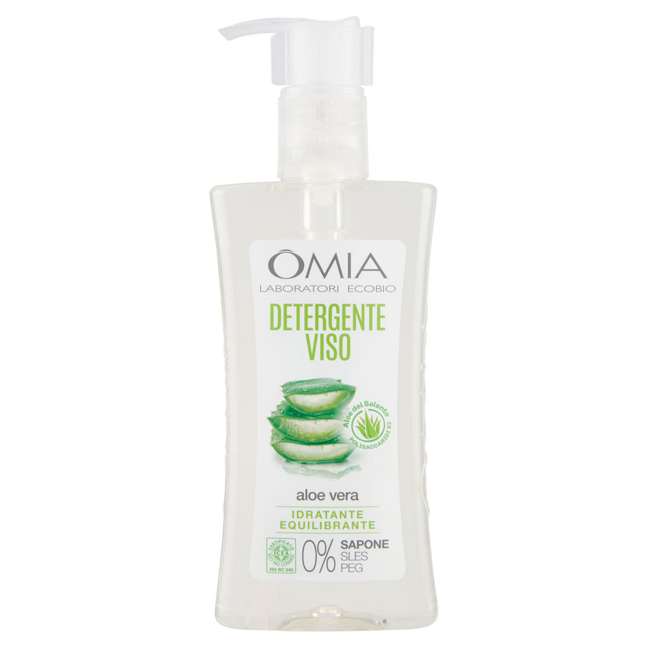 Detergente viso omia  laboratoires aloe vera idratante equilibrante bio ml 200 - Immagine 01