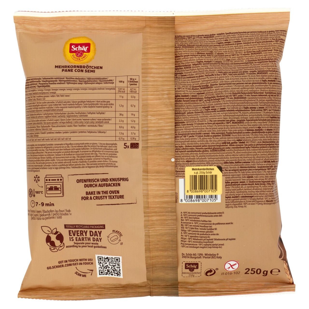 Pane con semi senza glutine 250 gr - Immagine 41