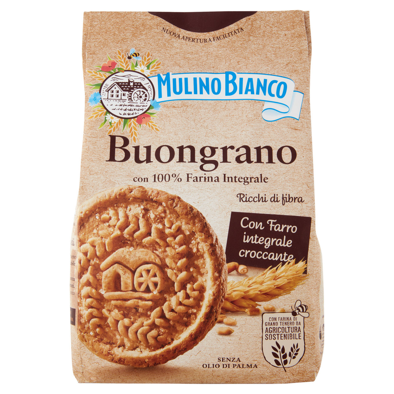 Biscotti Buongrano con farina integrale 350 gr