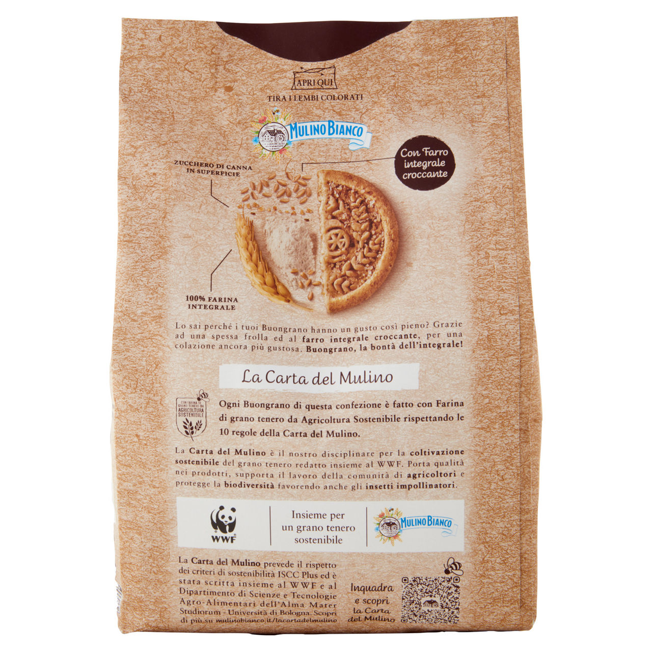 Biscotti Buongrano con farina integrale 350 gr - Immagine 51