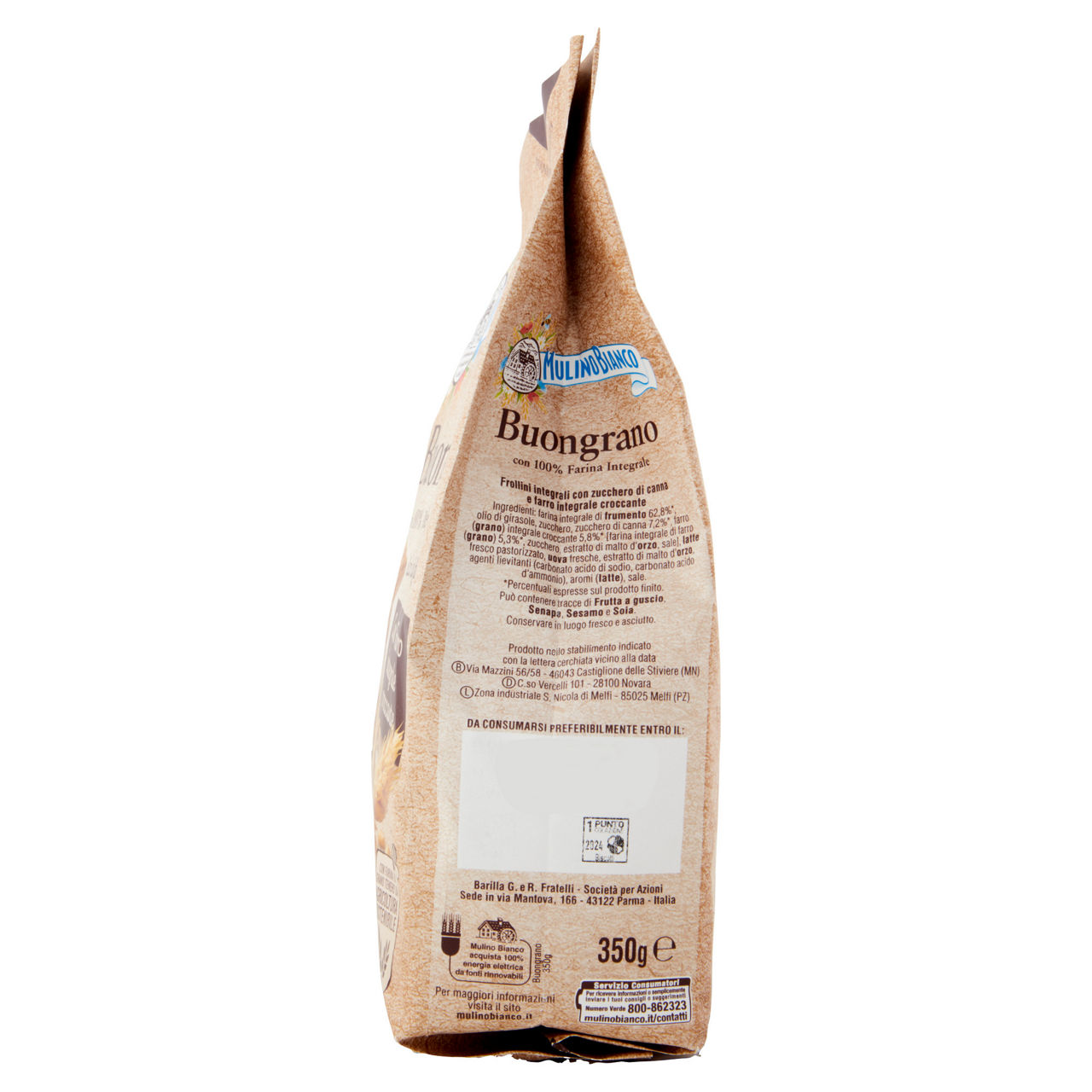 Biscotti Buongrano con farina integrale 350 gr - Immagine 61