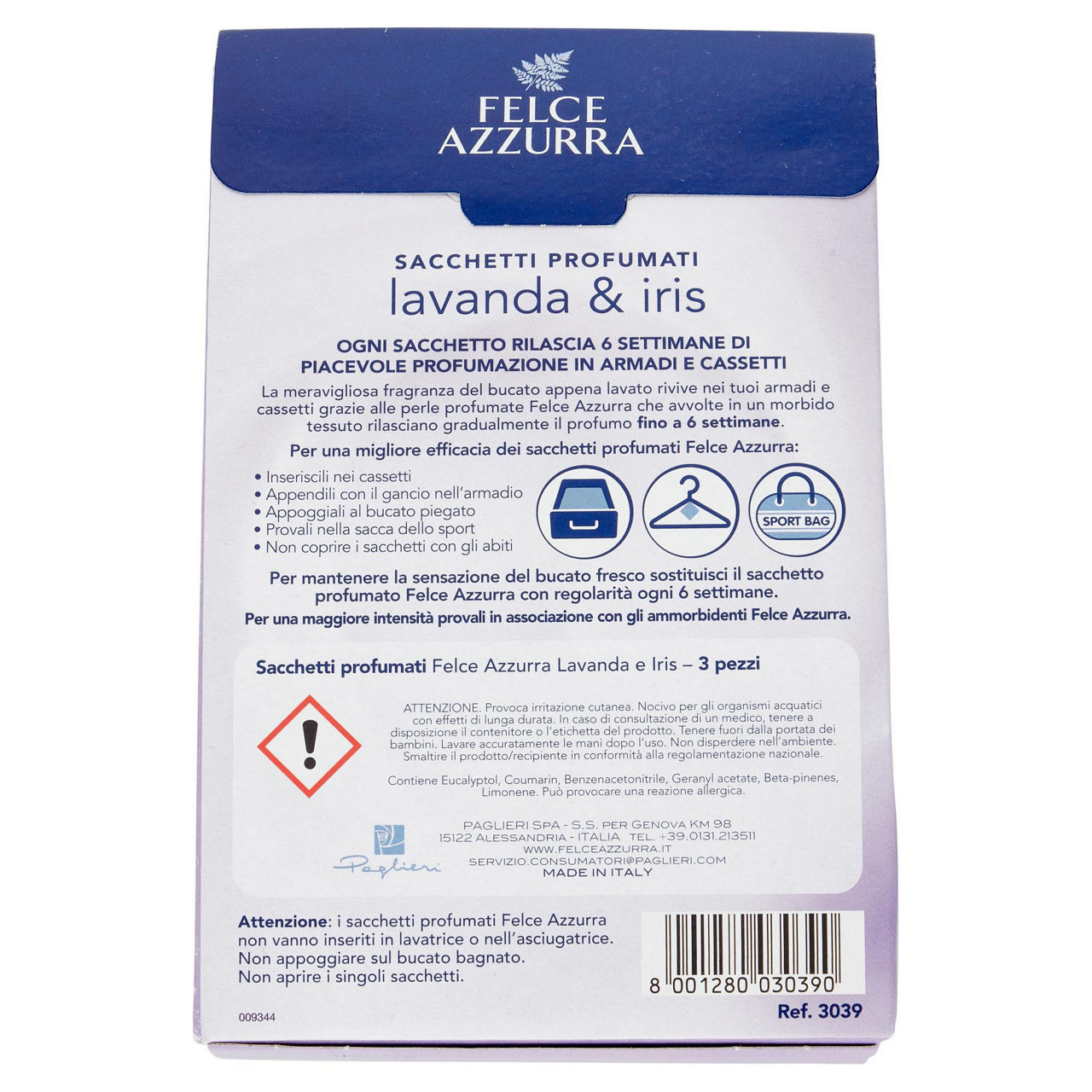 Felce azzurra 3 sacchetti profumazione lavanda pz12 - Immagine 31