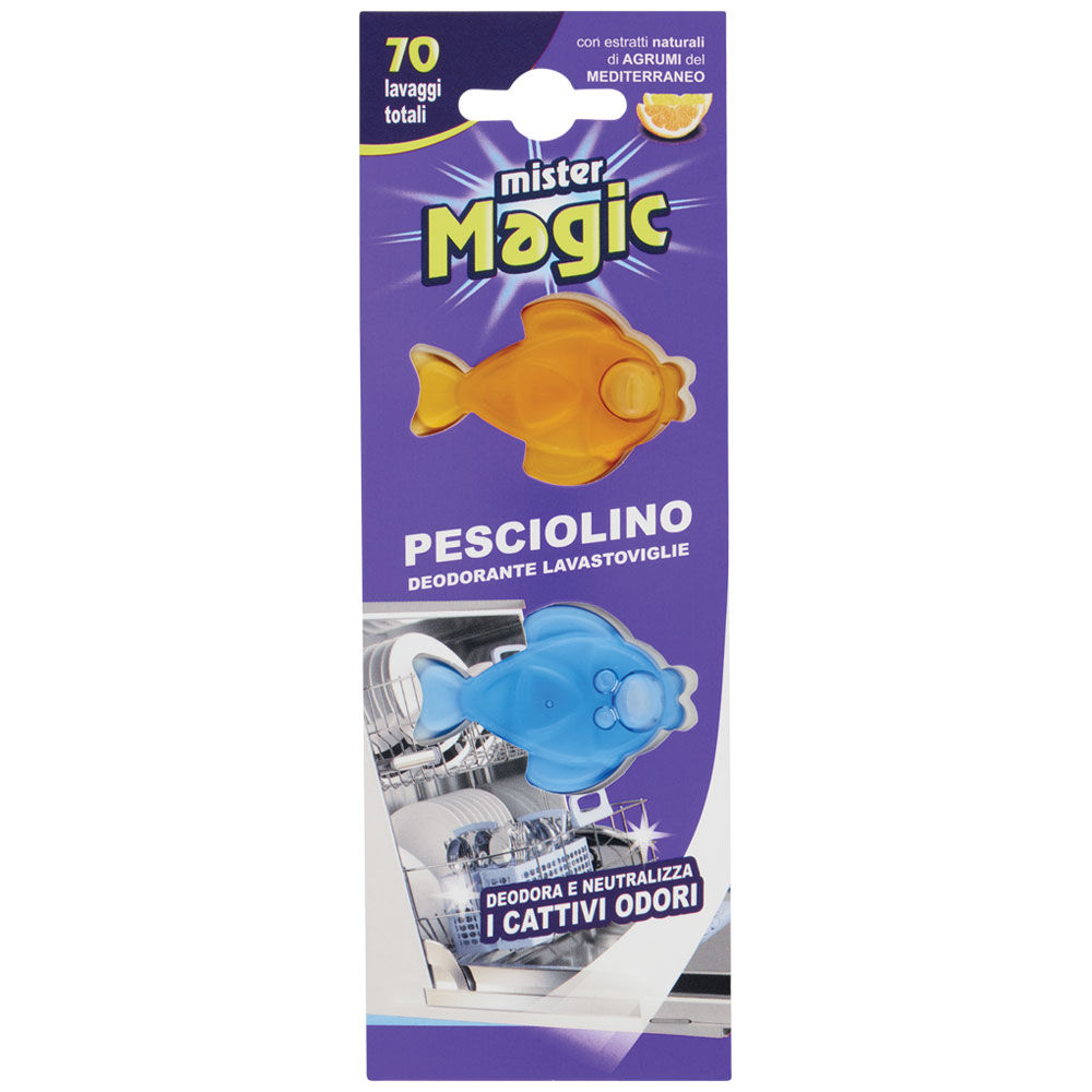 Deodorante per lavastoviglie pesciolino mister magic pz 1 - Immagine 01