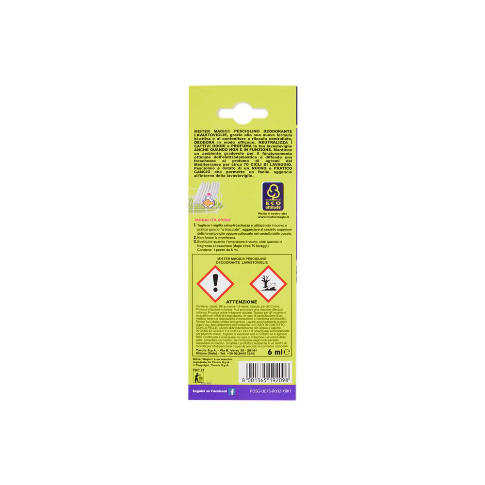 Deodorante per lavastoviglie pesciolino mister magic pz 1 - Immagine 21