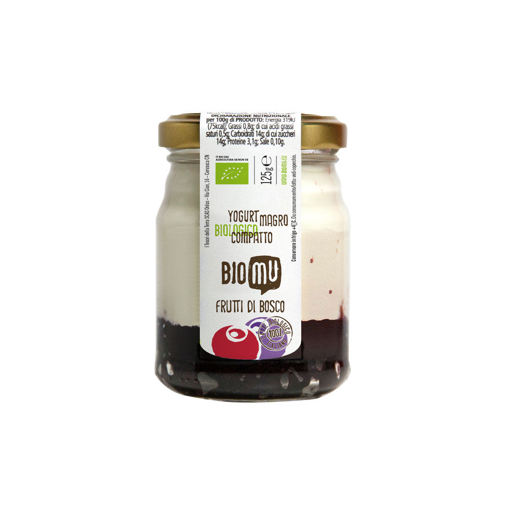 Yogurt magro bio ai frutti di bosco 125 gr