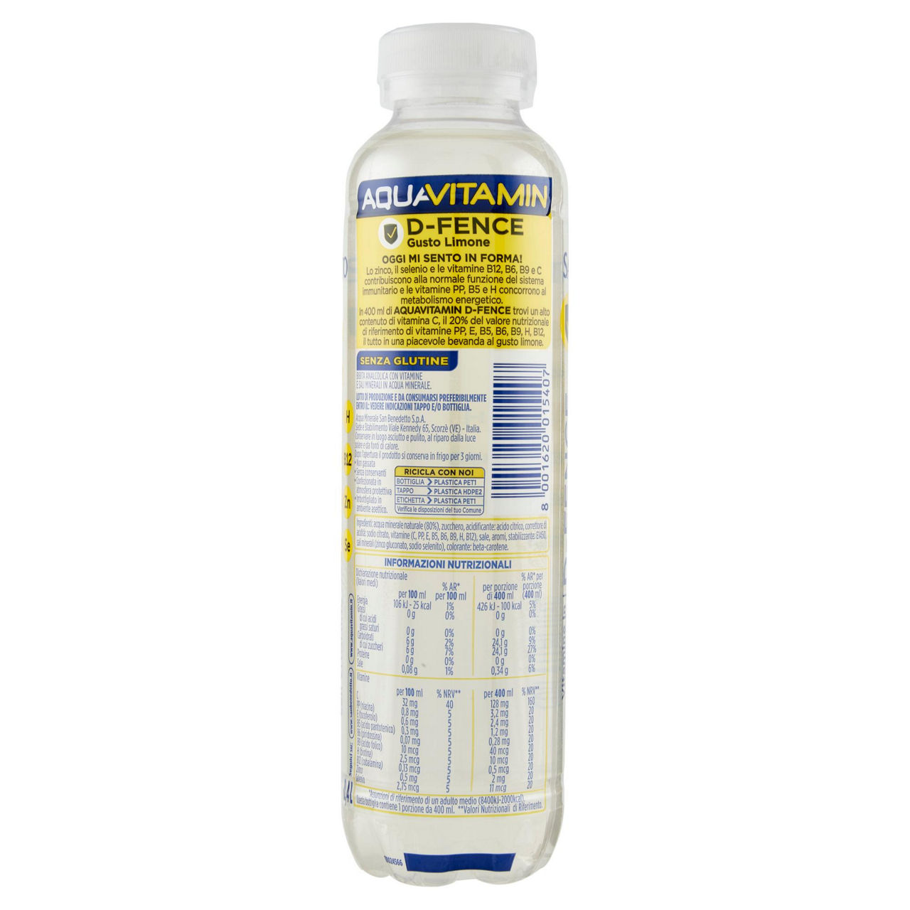 Bibita aquavitamin limone san benedetto pet ml 400 - Immagine 21