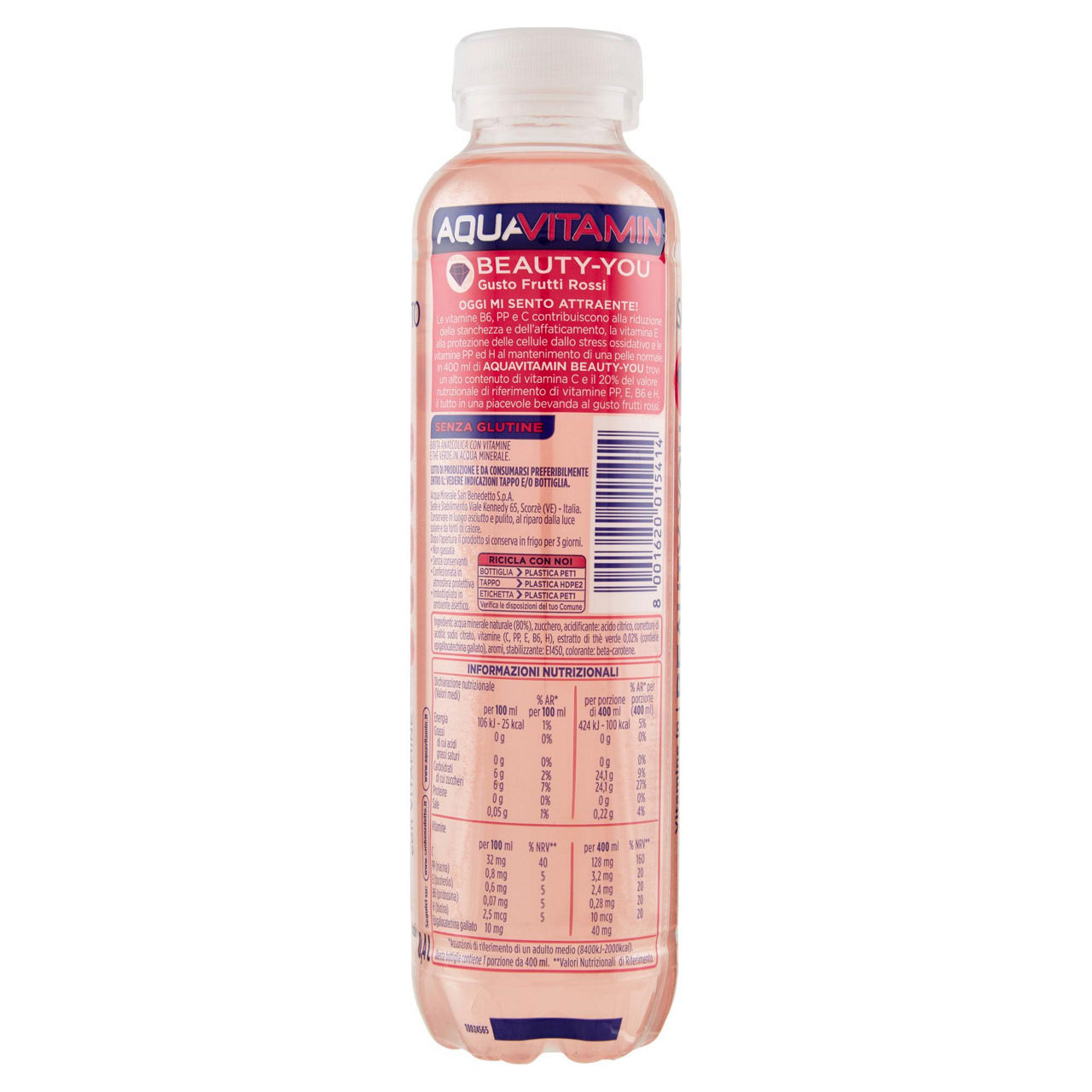 Bibita Aquavitamin Beauty-You gusto frutti rossi 400 ml - Immagine 21