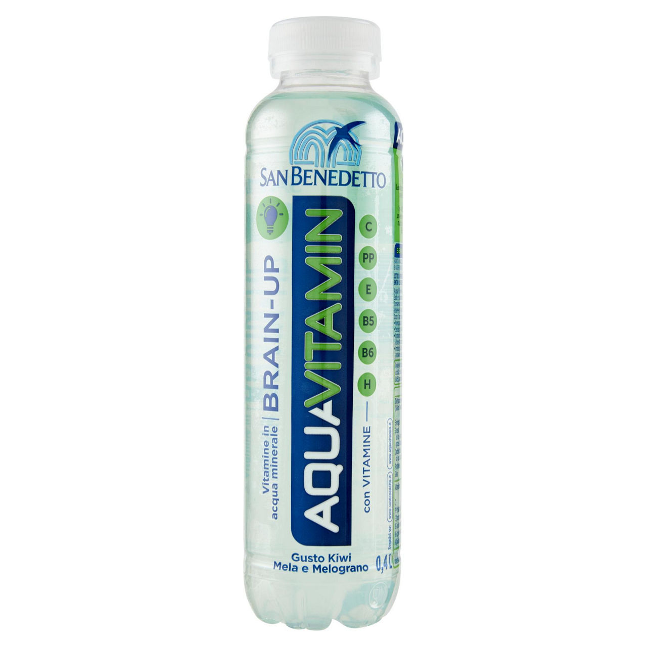 Bibita Aquavitamin Brain-Up gusto kiwi mela melograno 400 ml