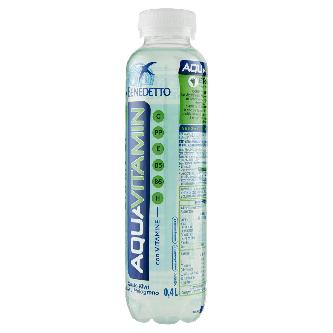 Bibita Aquavitamin Brain-Up gusto kiwi mela melograno 400 ml - Immagine 11