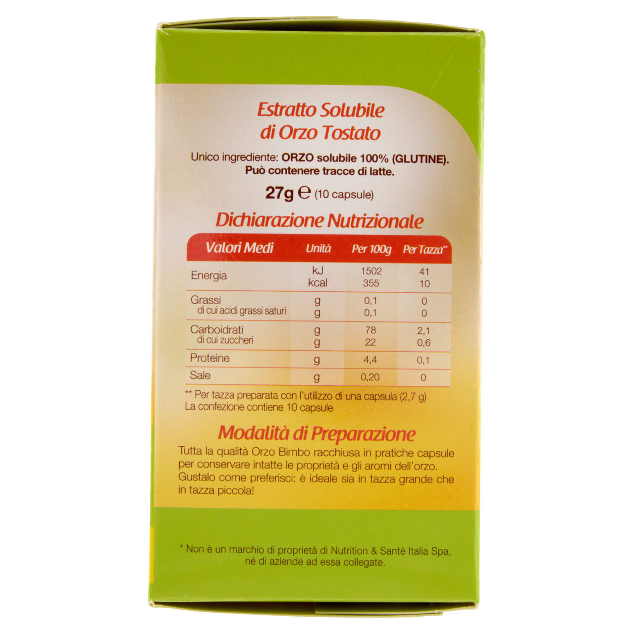 Orzo in capsule compatibili con Nespresso 10 pz - Immagine 51