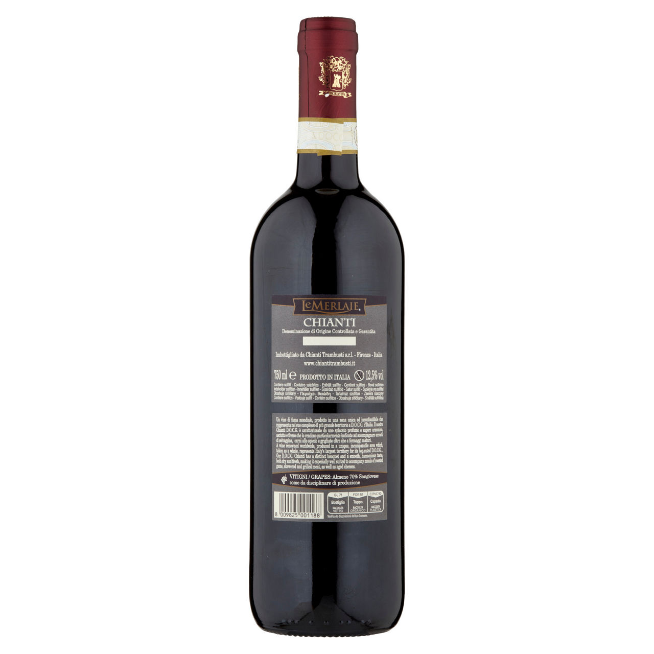 Vino rosso Le Merlaie Chianti DOCG San Gallo 750 ml - Immagine 21