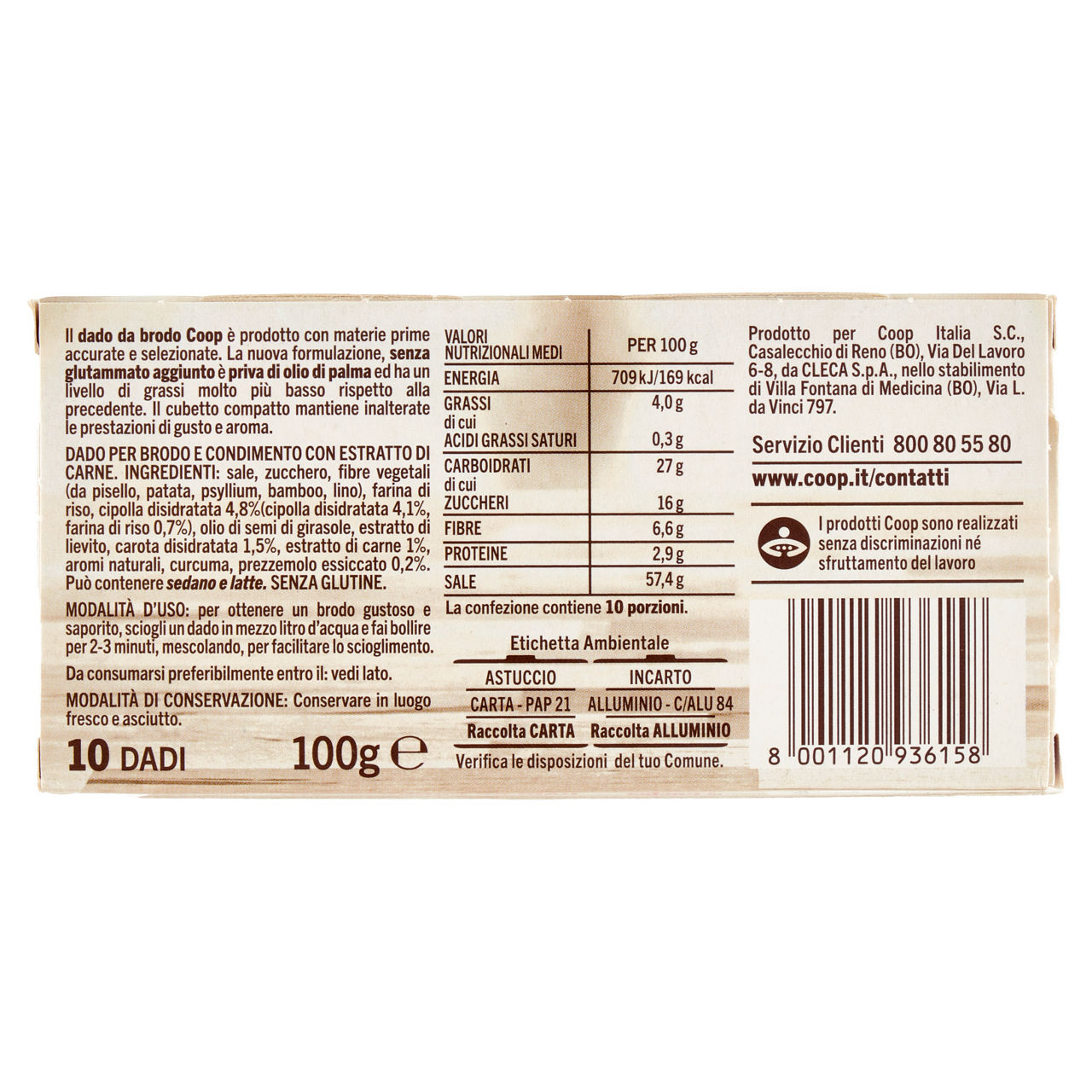 Dado da brodo coop con carne no palma 10pz scatola 100g - Immagine 31