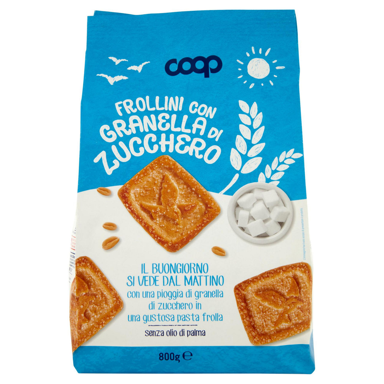 Biscotti frollini con granella di zucchero 800 gr - Immagine 01
