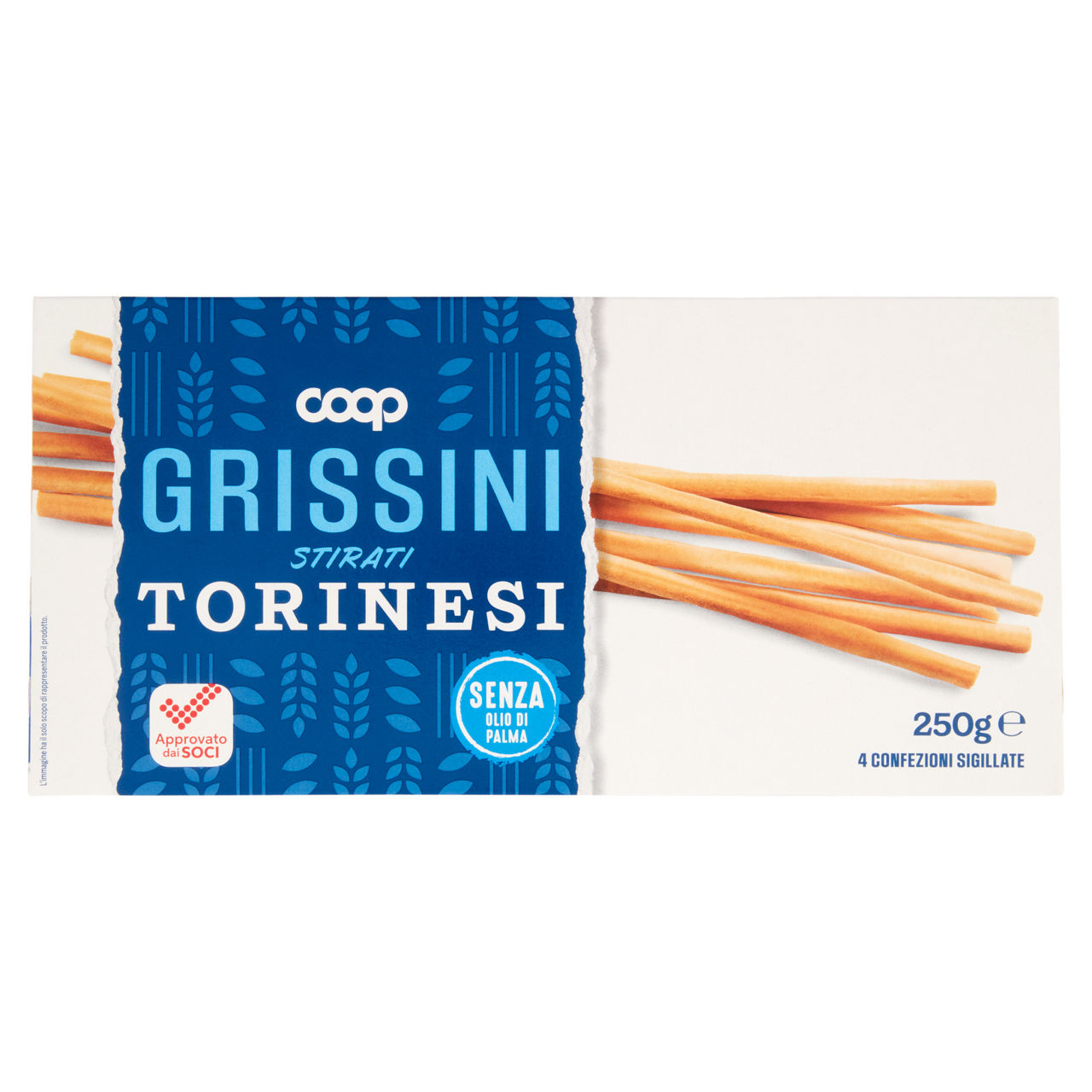 Grissini torinesi coop scatola gr.250 no palma