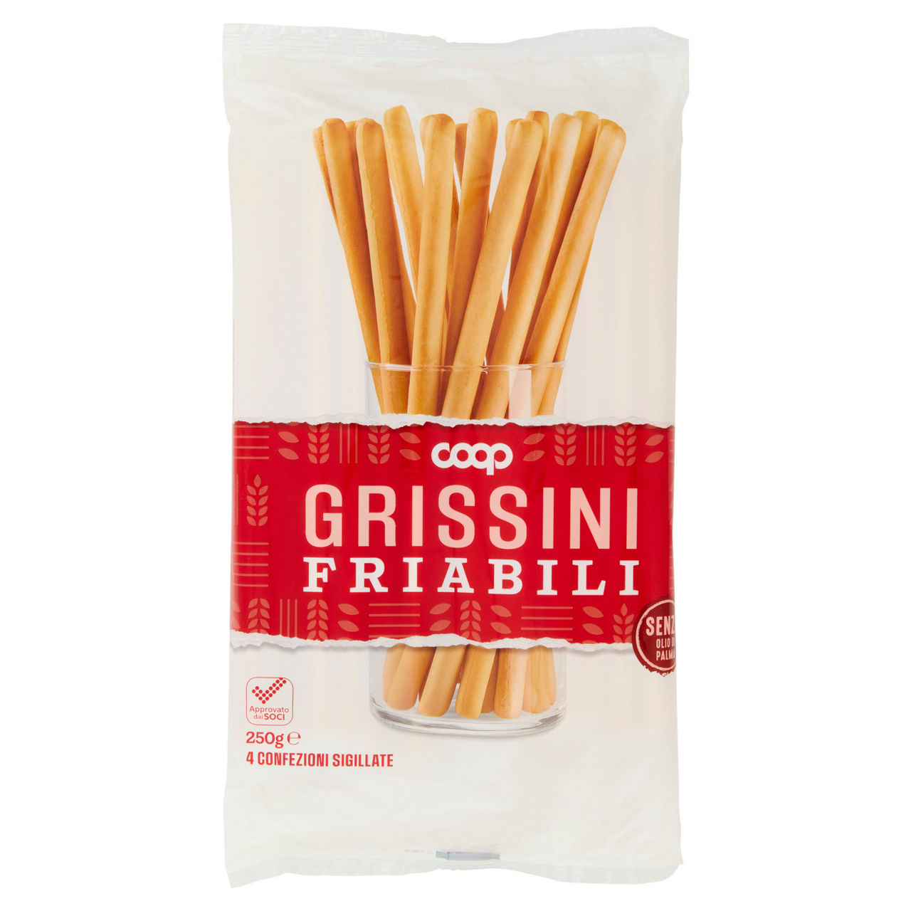 Grissini friabili coop sacchetto gr.250 no palma