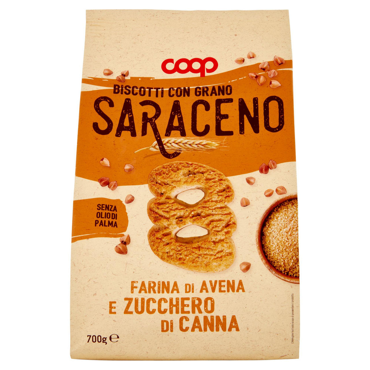 Biscotti frollini con grano saraceno e zucchero di canna 700 gr - Immagine 01