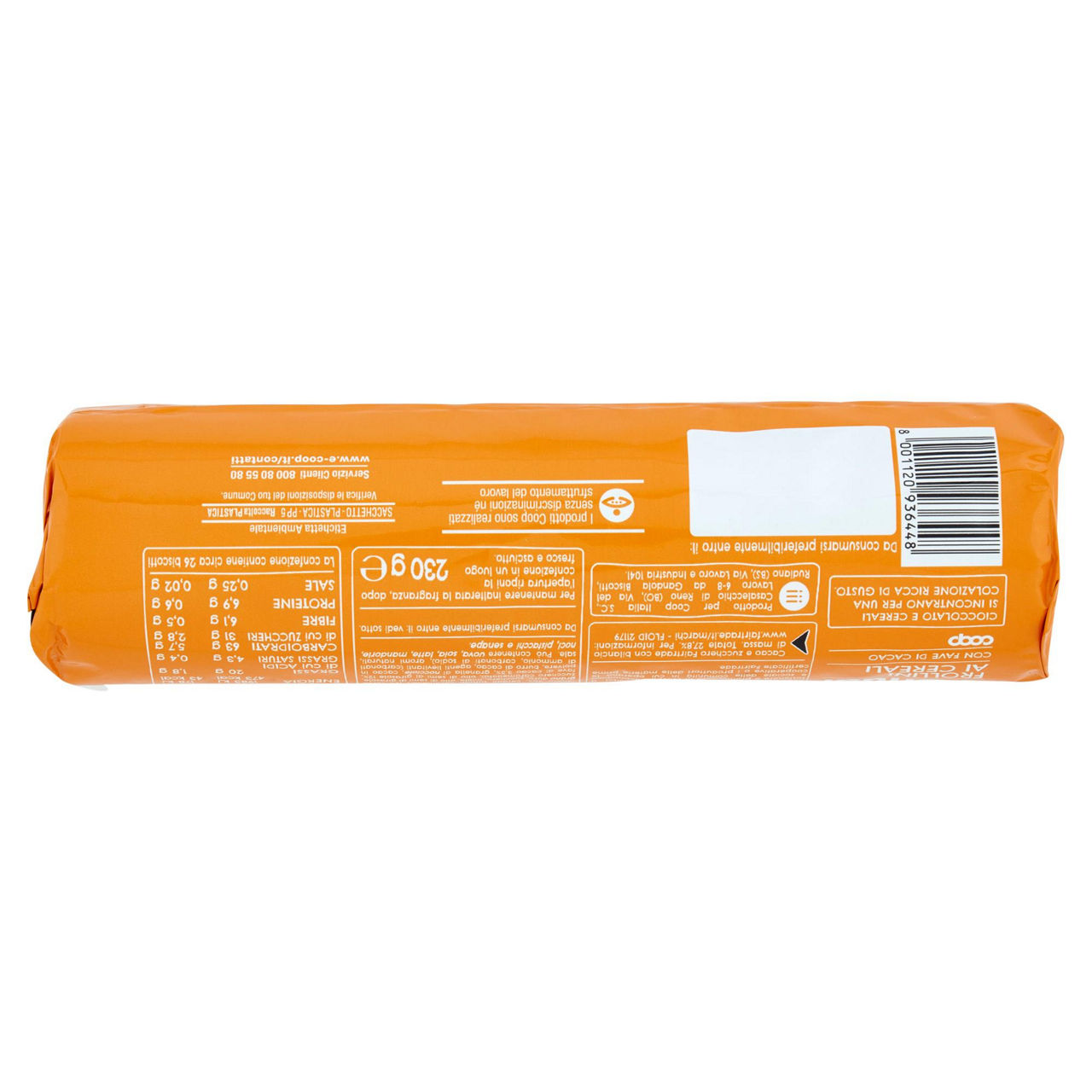 Biscotti frollini ai cereali con fave di cacao 230 gr - Immagine 61