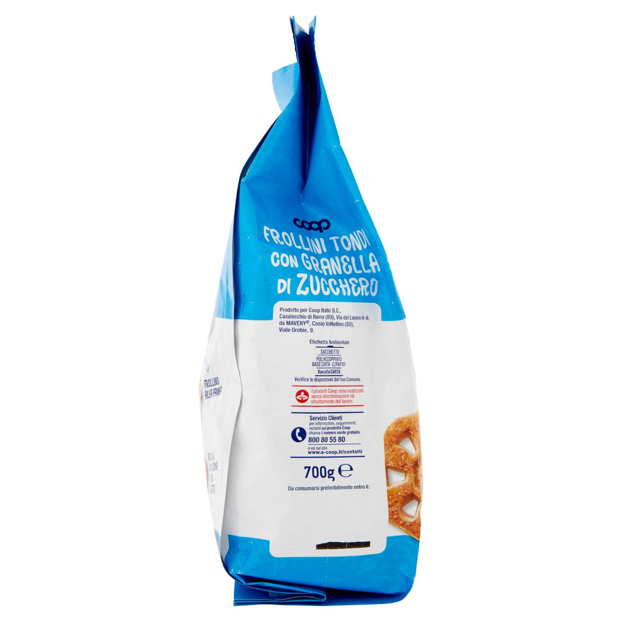 Biscotti frollini tondi con granelli di zucchero 700 gr - Immagine 41