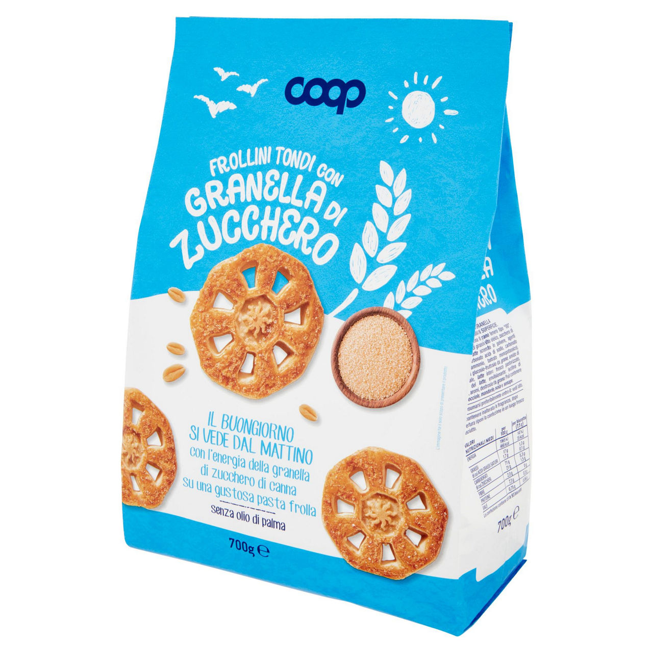 Biscotti frollini tondi con granelli di zucchero 700 gr - Immagine 31