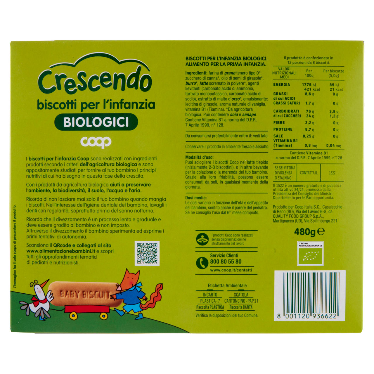 Biscotti per l'infanzia bio 480 gr - Immagine 41