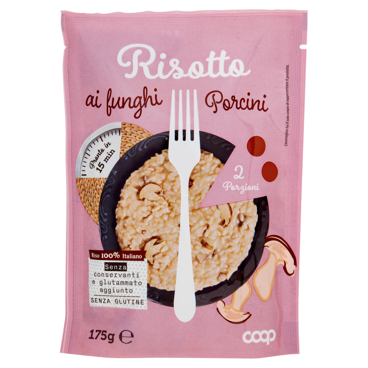 Risotto ai funghi porcini no palma coop busta 175g