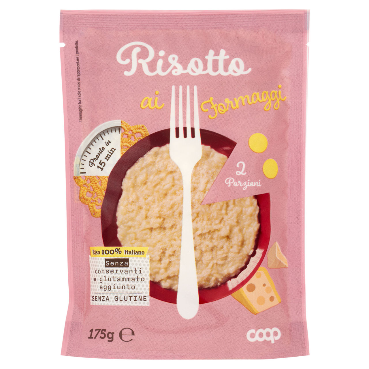 Risotto ai formaggi no palma coop busta 175g - Immagine 01