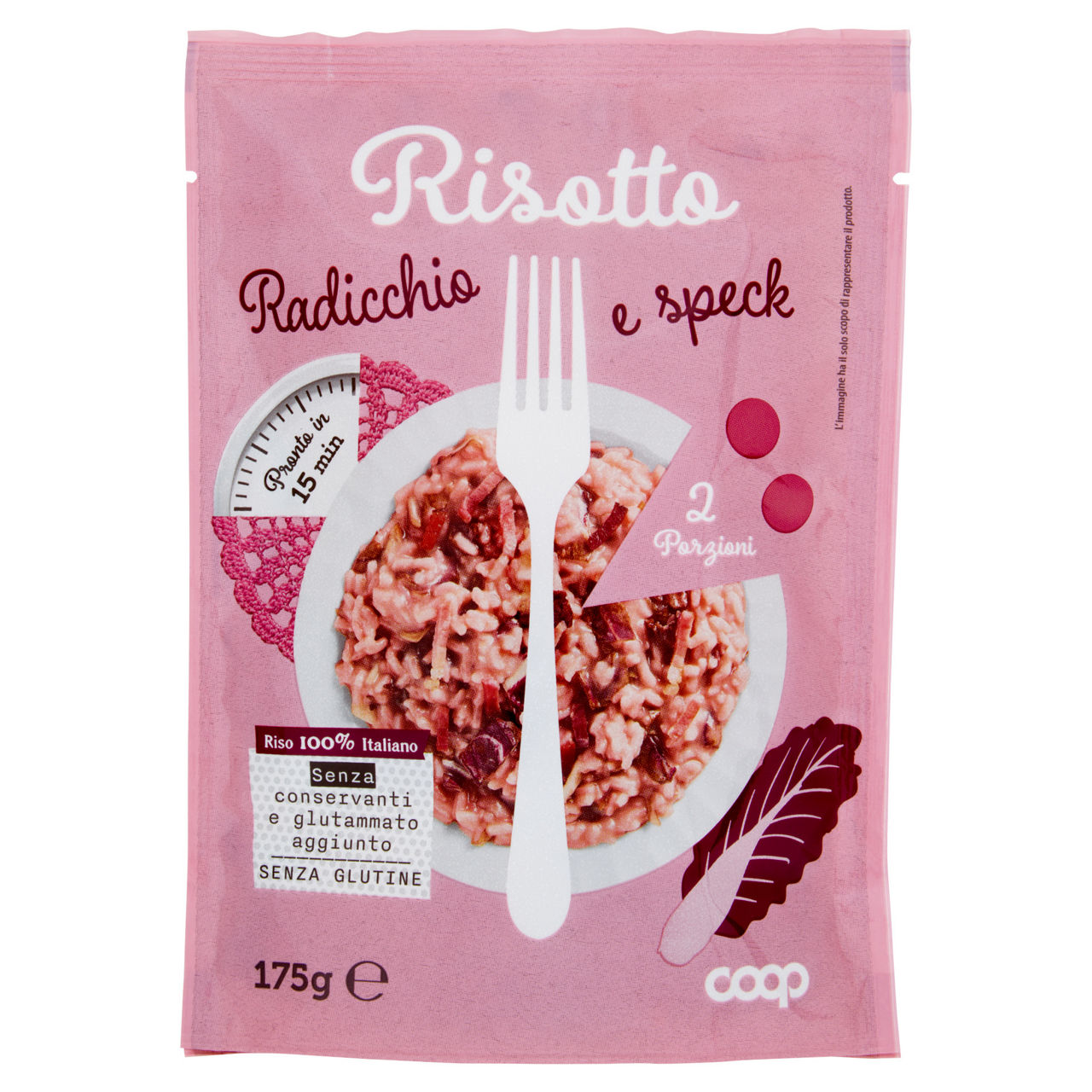 Preparato per risotto radicchio e speck 175 gr - Immagine 01