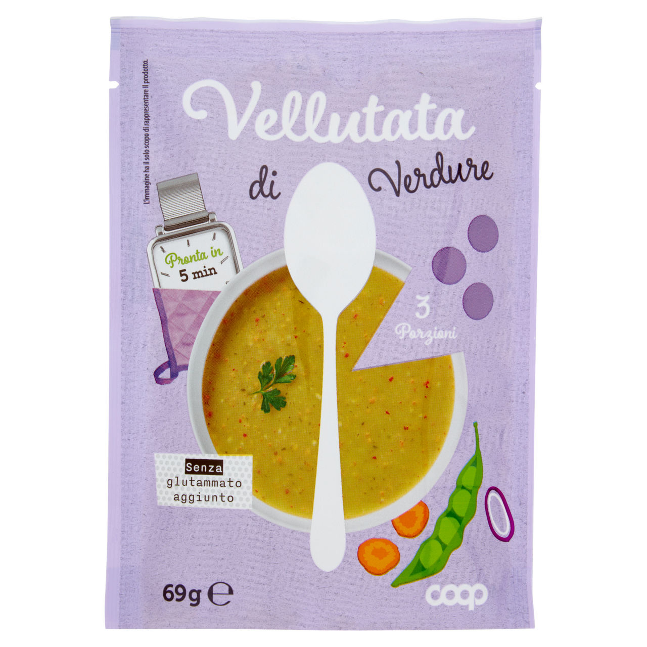 Vellutata di verdure no palma coop busta 69g - Immagine 01