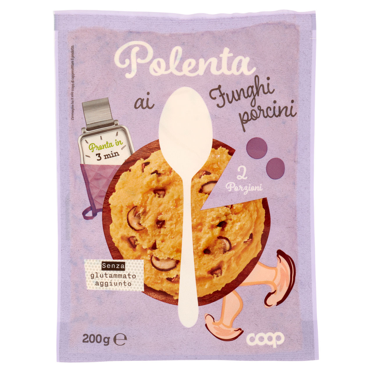 Preparato per polenta ai funghi porcini 200 gr - Immagine 01