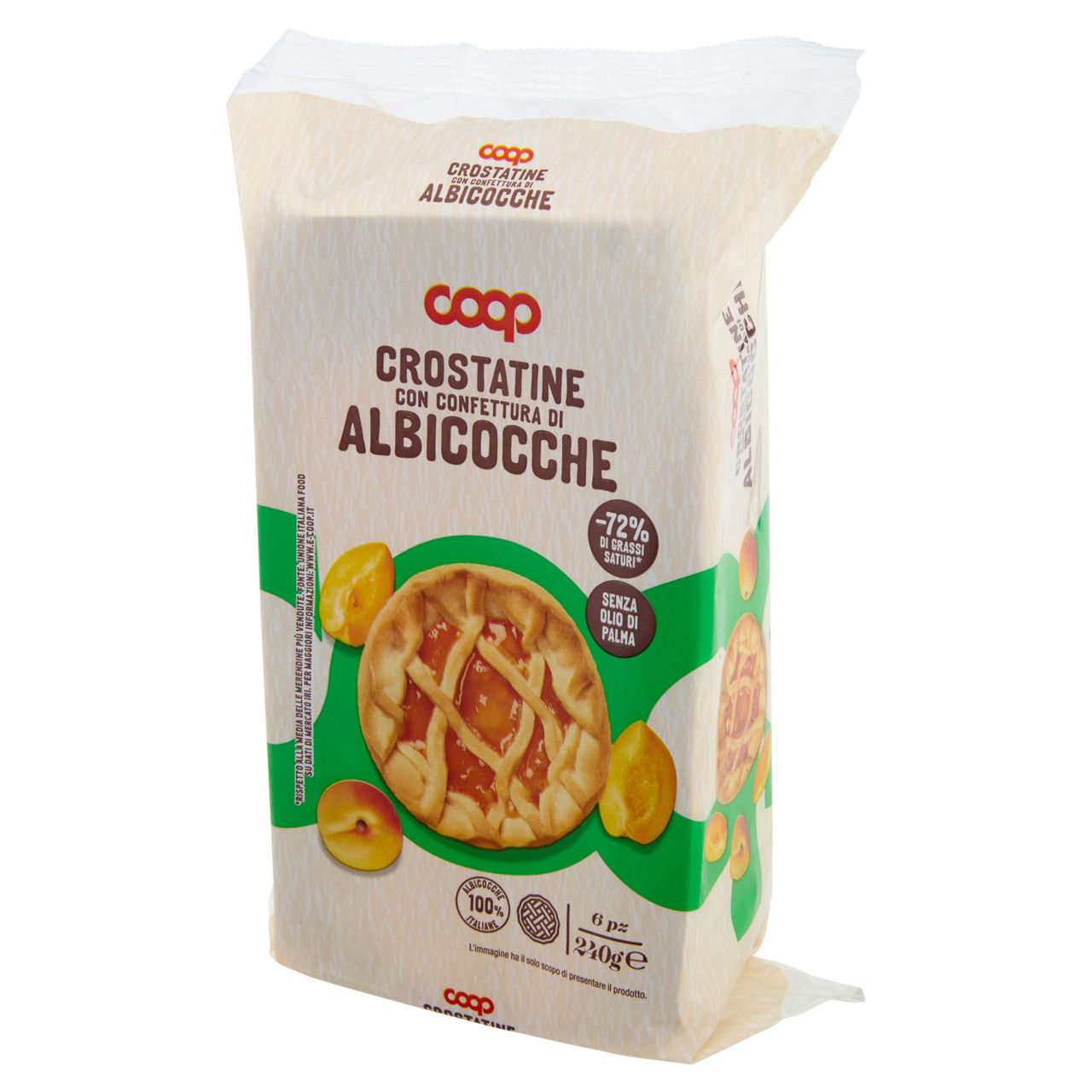 Crostatine con confettura di albicocca 6 pz 240 gr - Immagine 61