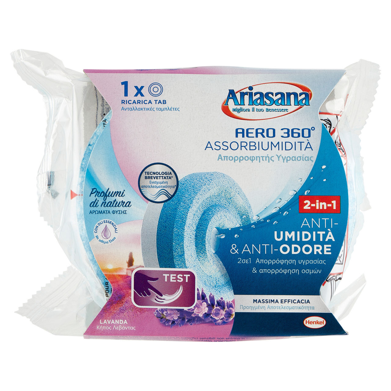 Ariasana ric.aero360 tab 450g lavanda
