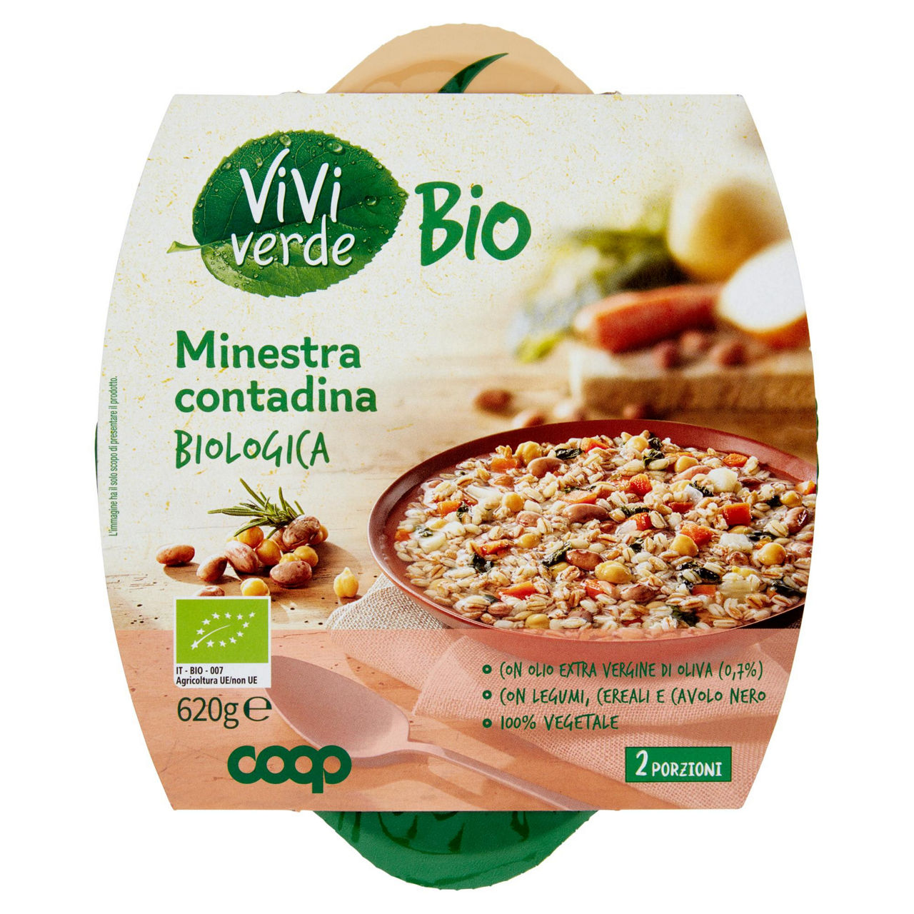 Minestra contadina bio 620 gr - Immagine 01