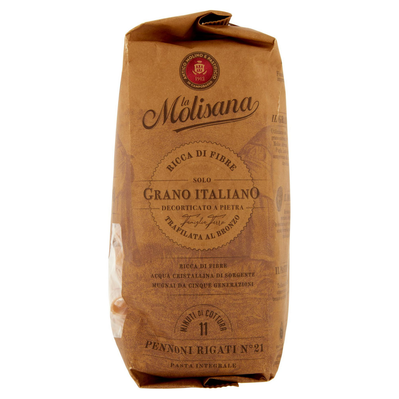 Pennoni rigati n. 21 pasta di semola integrale di grano duro 500 gr - Immagine 51