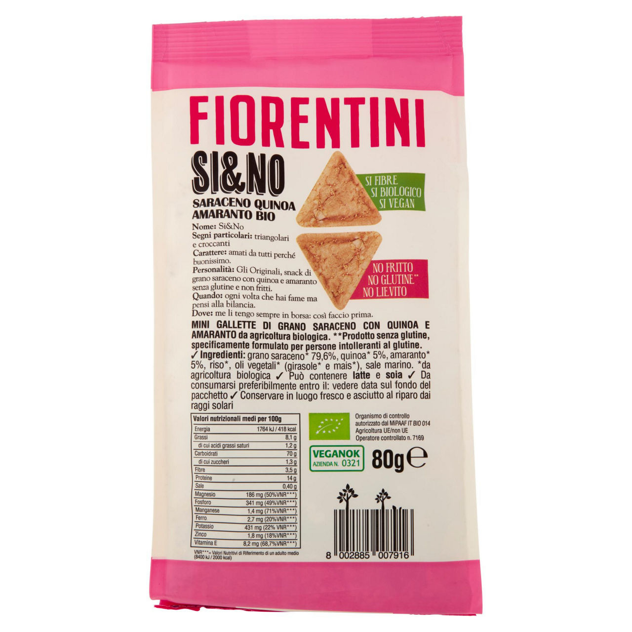 Mini gallette triangolari di grano saraceno con quinoa e amaranto bio 80 gr - Immagine 41