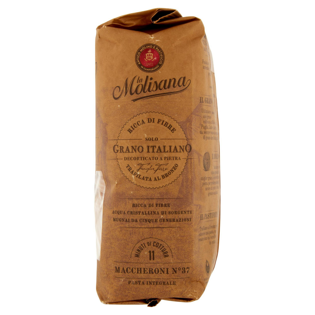 Maccheroni n. 37 pasta di semola integrale di grano duro 500 gr - Immagine 21