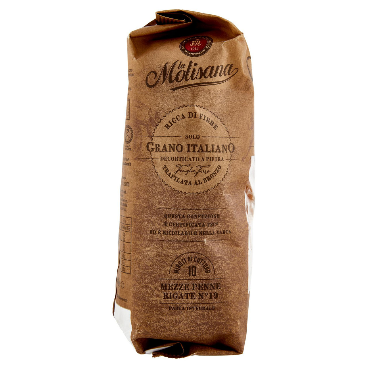 Mezze penne rigate n. 19 pasta di semola integrale di grano duro 500 gr - Immagine 51