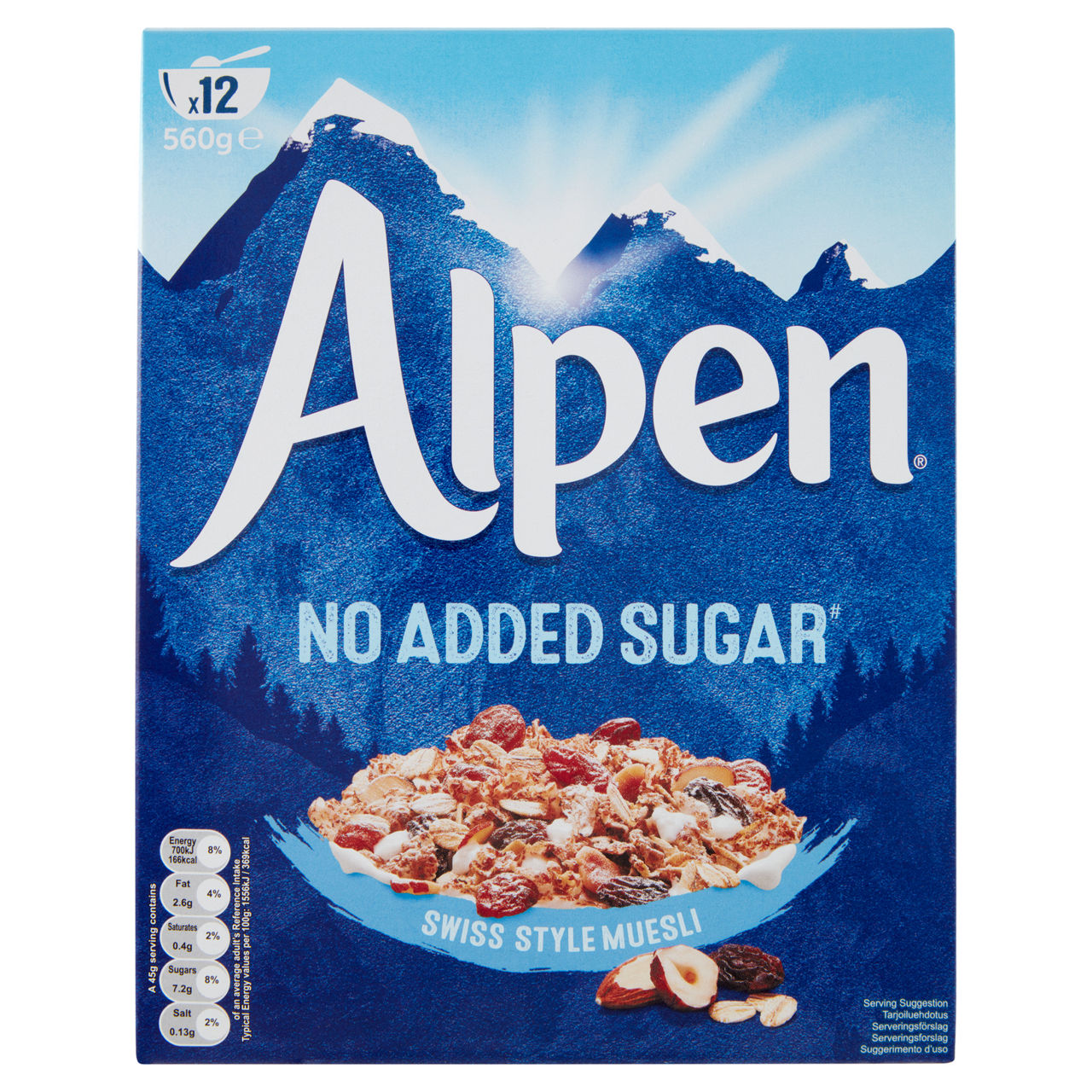 Alpen muesli weetabix senza zucchero scatola gr.560 - Immagine 01