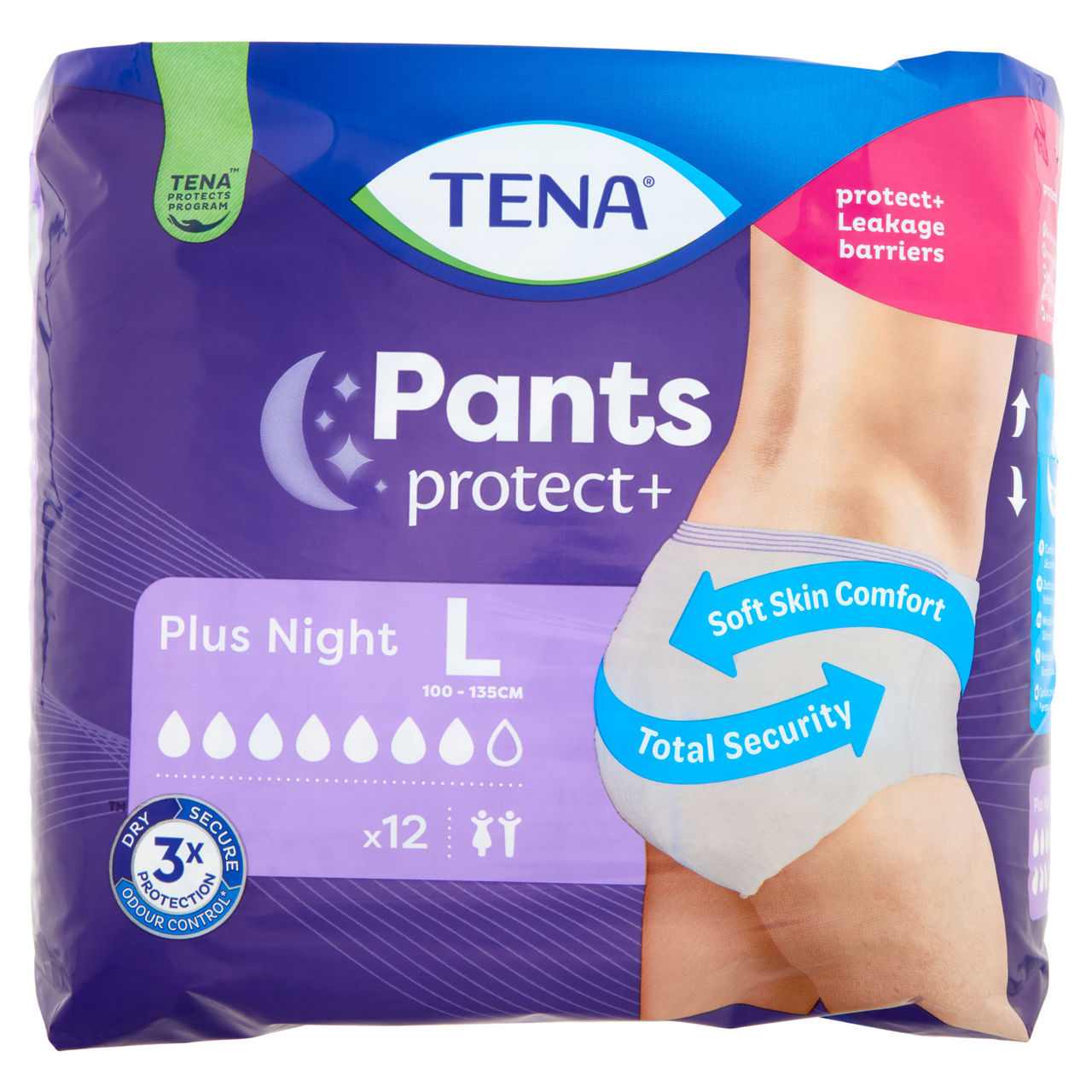 Assorbenti per incontinenza pants plus notte l 12 pz