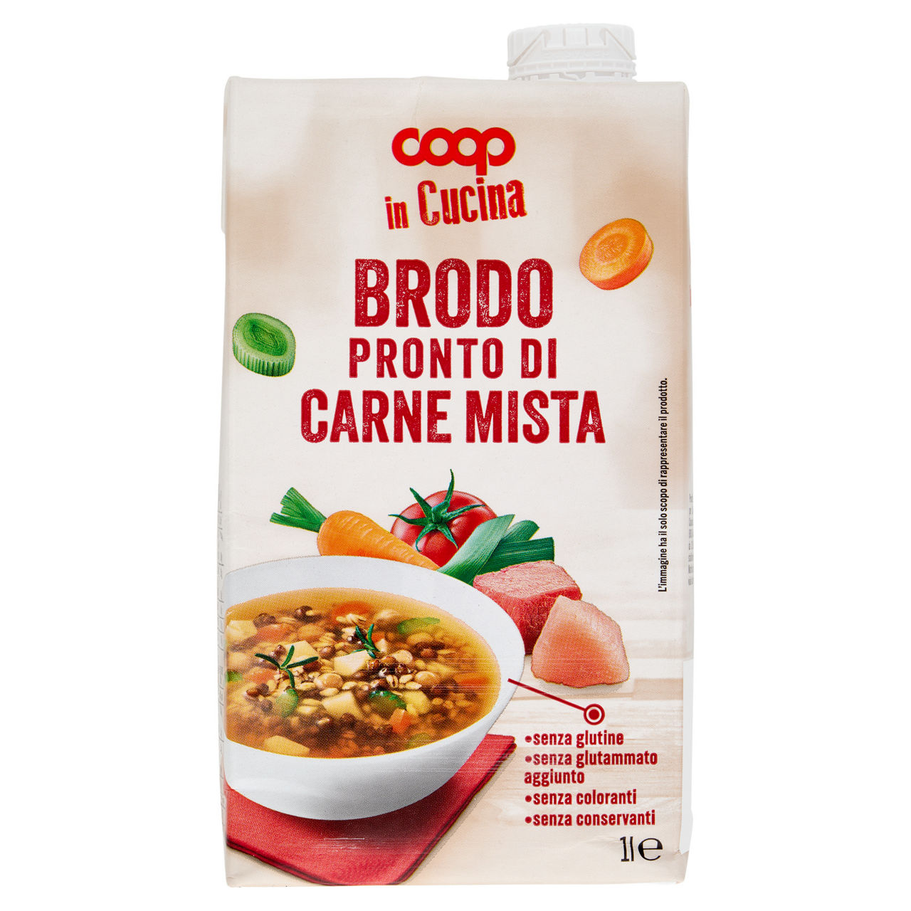 Brodo pronto carne mista coop brick 1l