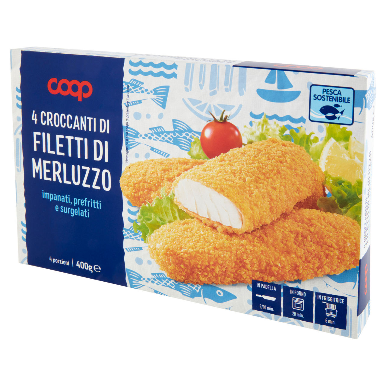 Filetti di merluzzo impananti prefritti e surgelati 400 gr - Immagine 31