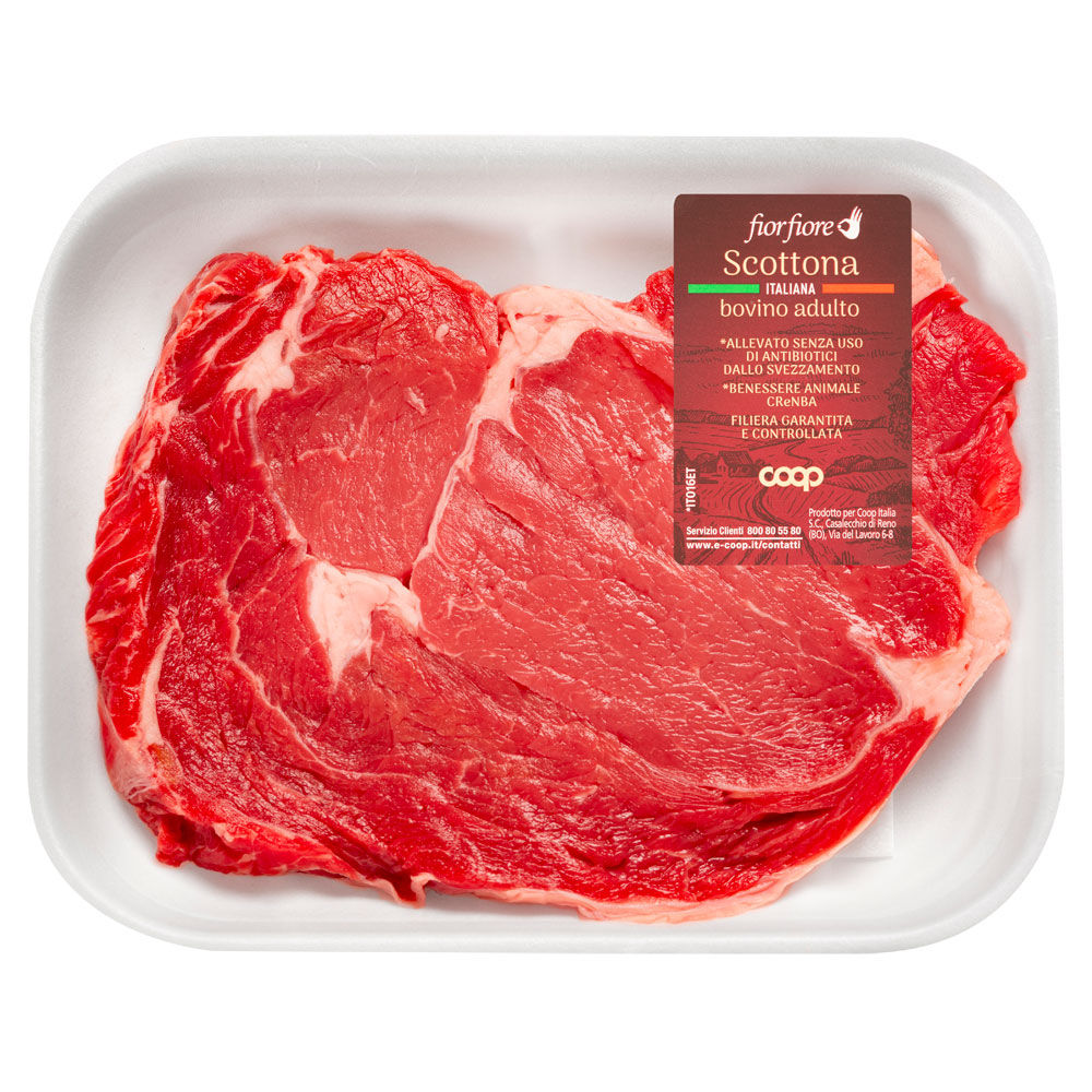 Bistecca disossata di scottona