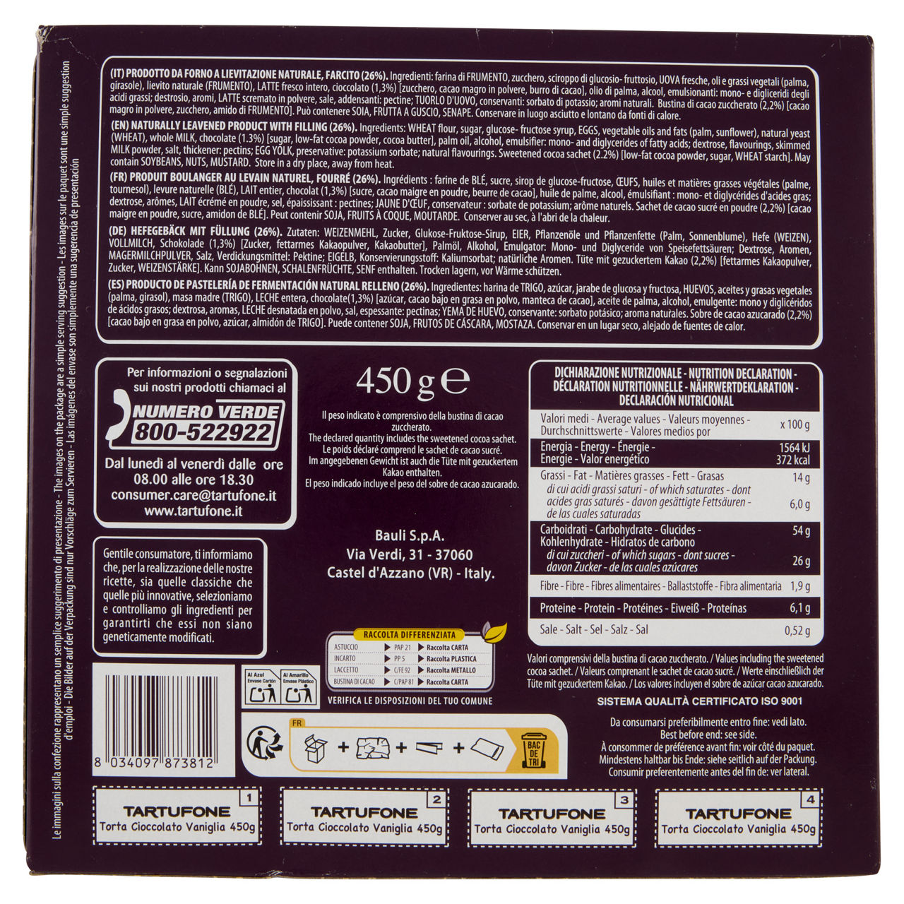 Torta Ciocco Vaniglia 450 gr - Immagine 11