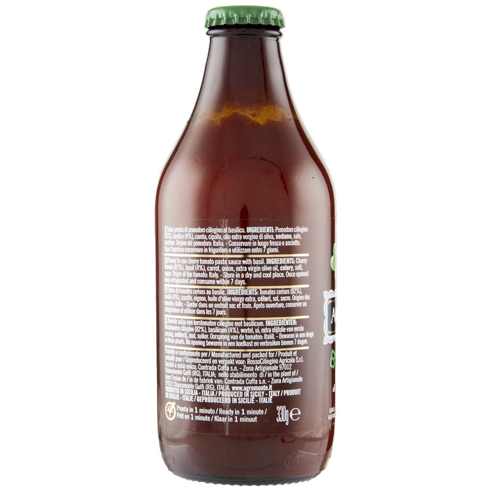 Salsa pronta di ciliegino al basilico agromonte 330gr - Immagine 11