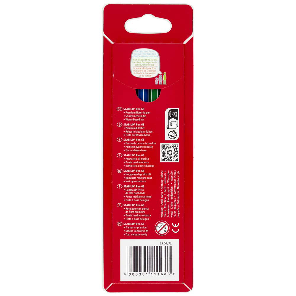 '6 pennarelli stabilo pen 68 - Immagine 21